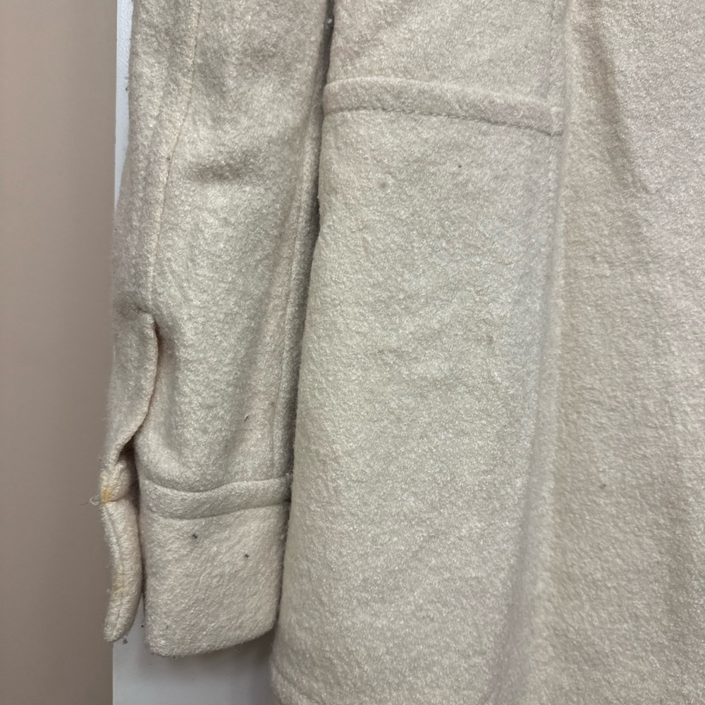 Frenchi Wool Coat with hood - Size Small - Picture 10 of 16